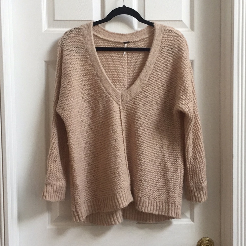 Free People v neck sweater